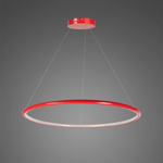 Lampa wisząca Ledowe Okręgi No.1 60cm 4k czerwona 