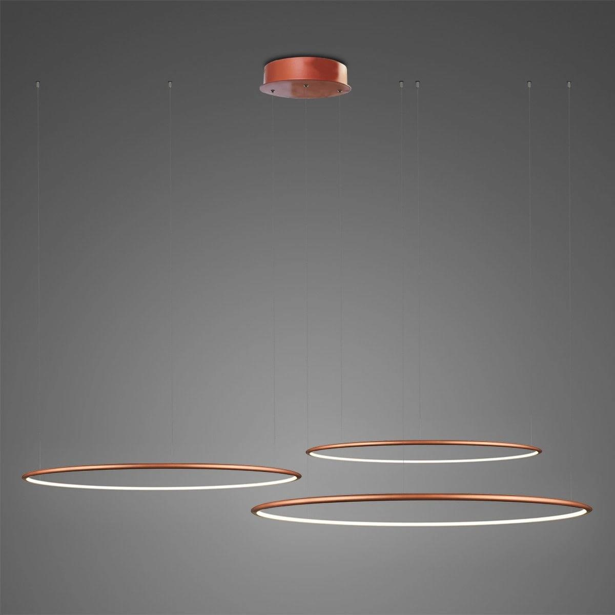 LED-Hängeleuchte Kreise No.3 80cm 4k kupfer Dali