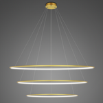 Lampa wisząca Ledowe Okręgi No.3 120cm 4k złota