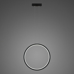 Lampa wisząca Ledowe Okręgi No.1 X 40cm 4k czarny