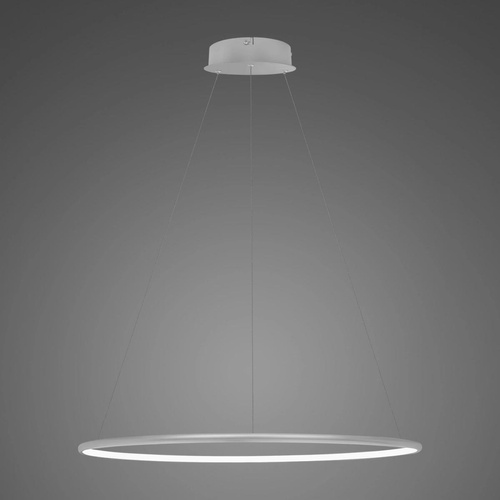 Lampa wisząca Ledowe Okręgi No.1 60cm 3k srebrna Dali