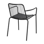 Krzesło Bill Arm Black z poduszką PU