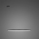 Lampa wisząca Ledowe Okręgi No.1 180cm 3k czarna ściemnialna pająk