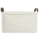 Zestaw 3 koszy Boucle kremowe