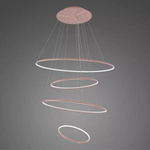 Lampa wisząca Ledowe Okręgi No.4 100cm 3k Różowe Złoto Dali