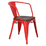 Krzesło Paris Arms Wood czerw. sosna szc zotkowana