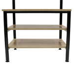 Wieszak Country z 3 półkami naturalny/czarny