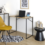 Biurko Link naturalne/czarne