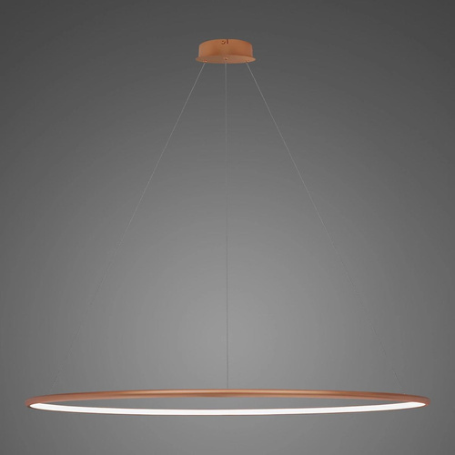 Lampa wisząca Ledowe Okręgi No.1 150cm 4k miedziana 