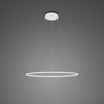 Lampa wisząca Ledowe Okręgi No.1 40 3k biała 