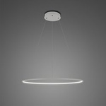 Lampa wisząca Ledowe Okręgi No.1 40cm 4k srebrna 