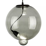 Lampa szklana Modern Glass Bubble smoky 