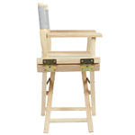 Krzesło dziecięce reżyserskie szare       składane