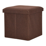 Pufa Intesi Vels Vintage brązowa