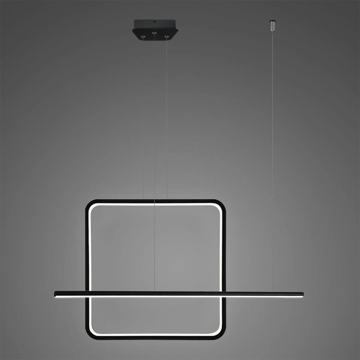 czarny ring | ledowa lampa | nowoczesna ledowa | lampa wisząca | home light