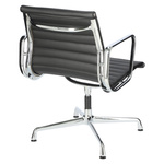 Fotel konf. CH1081T,czarna skóra ,chrom