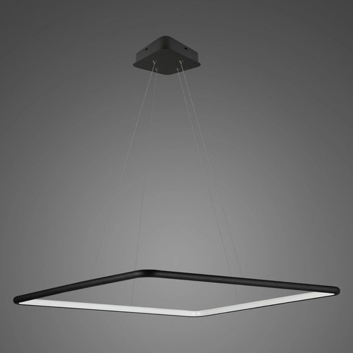 Lampa wisząca Ledowe Kwadraty No.1 60cm4k czarny