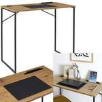 Biurko Link naturalne/czarne