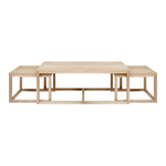 Zestaw 3 stolików Cornus bielony dąb