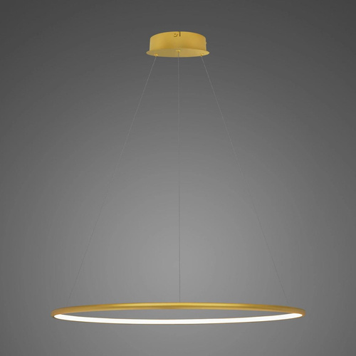 Lampa wisząca Ledowe Okręgi No.1 80cm 4k złota