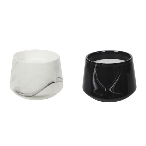 Świeca zapachowa Marble L biała