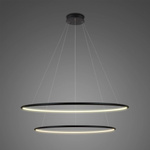 Lampa Ledowe Okręgi No.2 czarna 80cm 4k Dali
