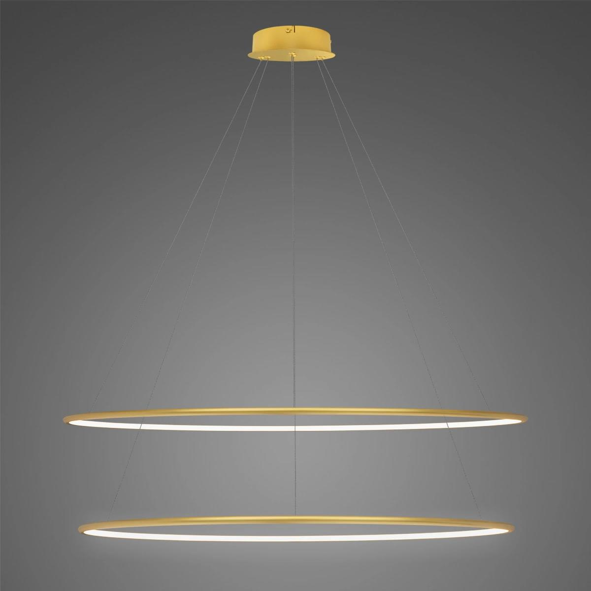 Lampa Ledowe Okręgi No.2 120cm 4k złota Dali in Innenraumgestaltung