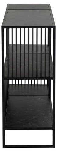 Regał Strington niski czarny