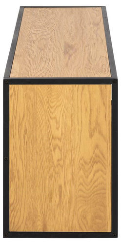 Półka naścienna Seaford III dąb/czarny