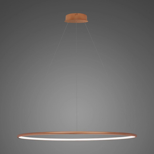 Lampa wisząca Ledowe Okręgi No.1 100cm 4k miedziana Dali