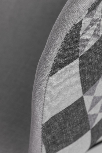 Krzesło P016W Pattern szar-patch /dark