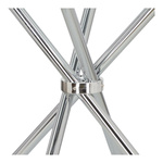 Stół Ufo 80cm transparentny/ chrom