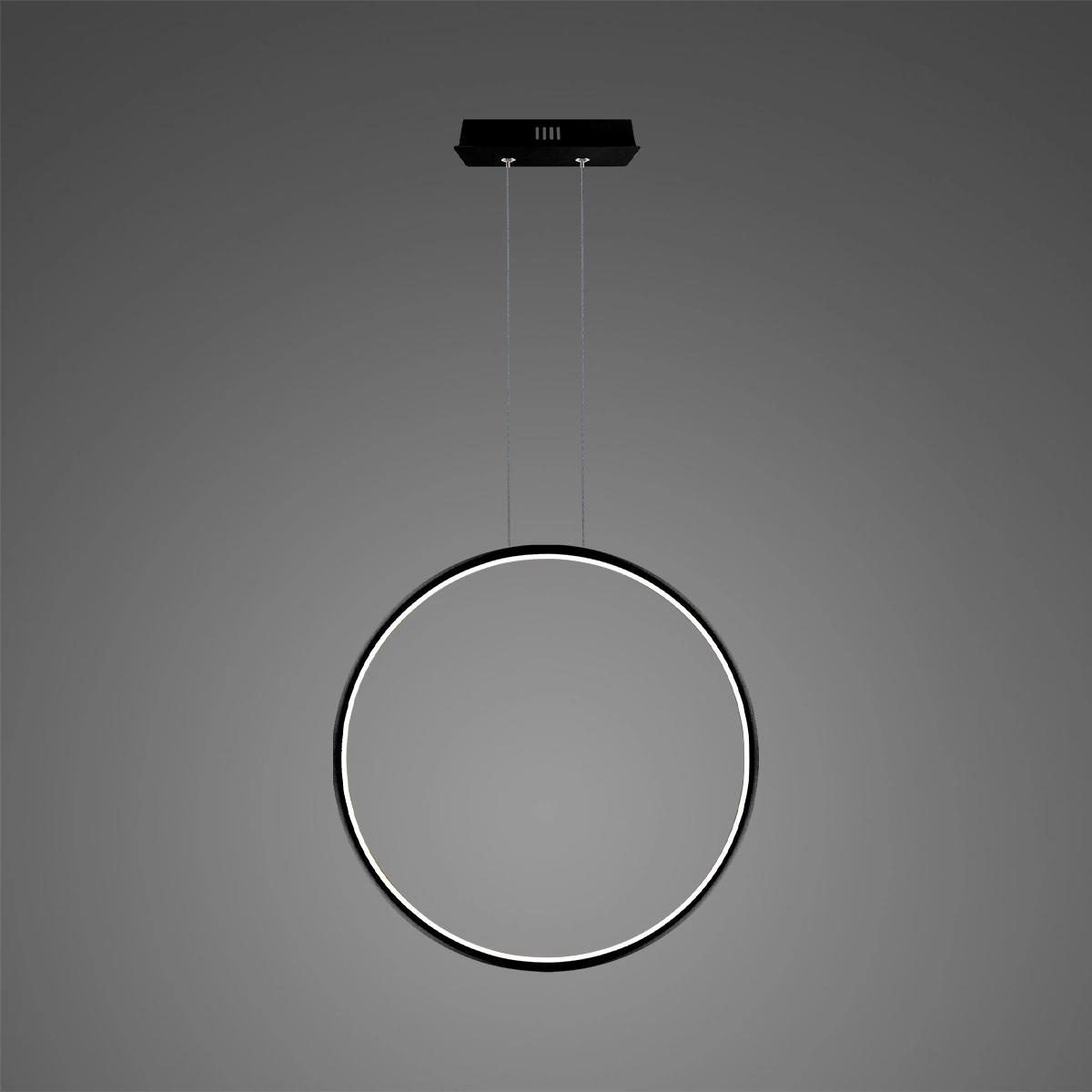 LED-Hängeleuchte Ledowe Okręgi No.1 X 60cm schwarz – Gesamtansicht