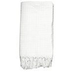 Koc/Pled Waffle biały