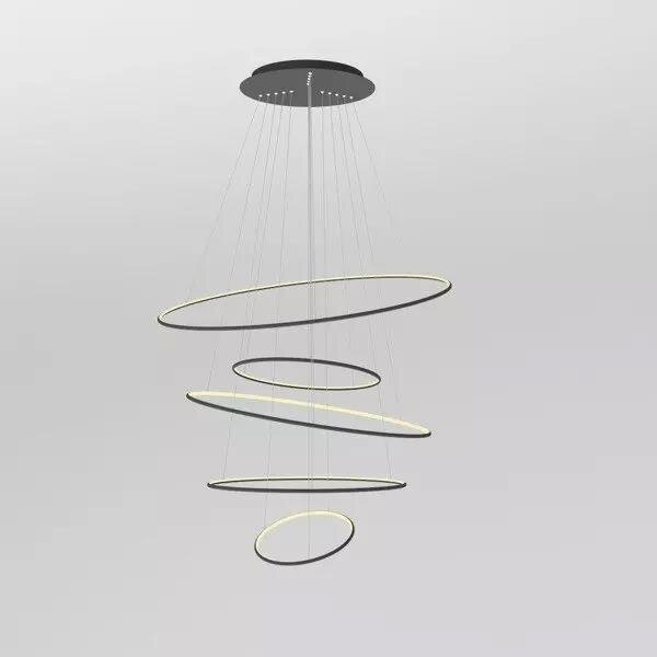 LED-Pendelleuchte Ledowe Okręgi No.5 – Konstruktionsdetails