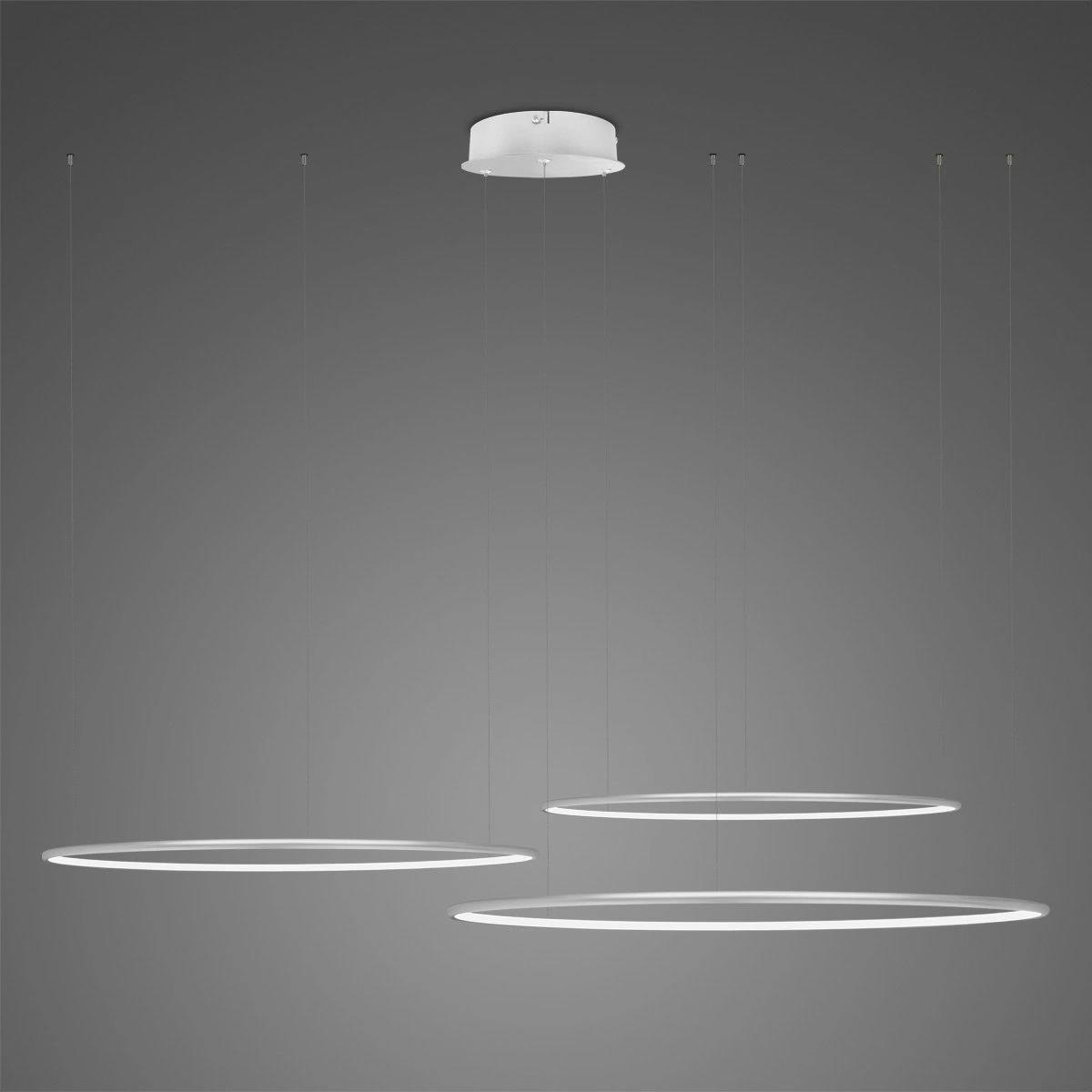 LED-Pendelleuchte Ledowe Okręgi No.3 80cm 3k silber Dali