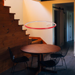 Lampa wisząca Ledowe Okręgi No.1 60cm 4k czerwona 