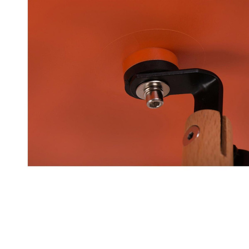 Krzesło P016W PP pomaranczowe, drewniane nogi