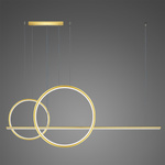 Lampa wisząca Linea No.4 60/40cm złota 4k
