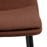 Krzesło Becca terakota tkanina Basel 44