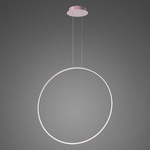 Lampa wisząca Ledowe Okręgi No.1 X 100cm 3k Różowe Złoto