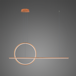 Lampa wisząca Linea No.2 120 40cm miedziana 4k 