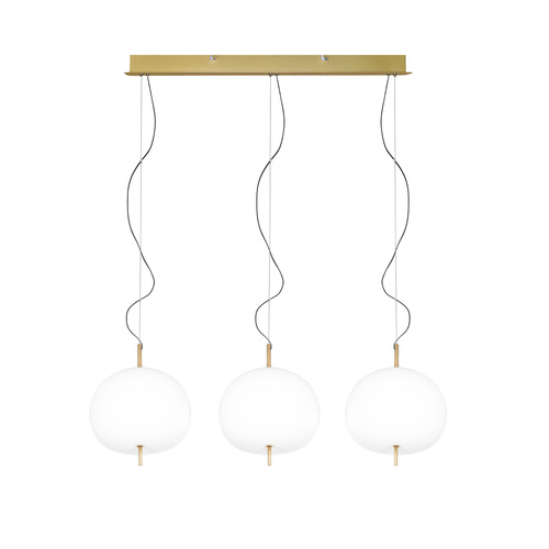 Złota lampa wisząca LED Apple CL3 
