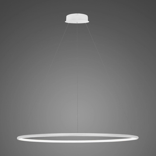 Lampa wisząca Ledowe Okręgi No.1 100cm 4k biała