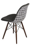 Krzesło P016W Pattern szar-pepitka /dark