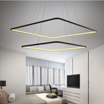 Lampa wisząca Ledowe Kwadraty No.2 3k black