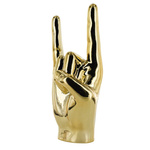 Dekoracja, figurka Dłoń Rock and Roll     złota