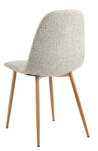 Krzesło Celia szare jasne/ naturalne