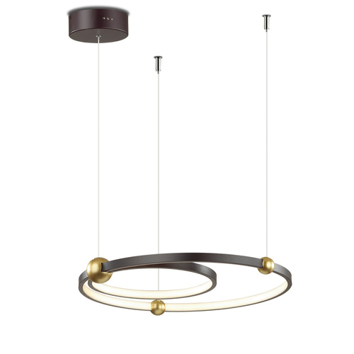 Ledowa Lampa wisząca Aurora No.2 50cm 3k czarna 