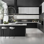 Lampa wisząca LINEA No.4 Φ60/40 cm czarna 4k DALI